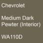 Preview: Chevrolet, Medium Dark Pewter (Interior), WA110D.